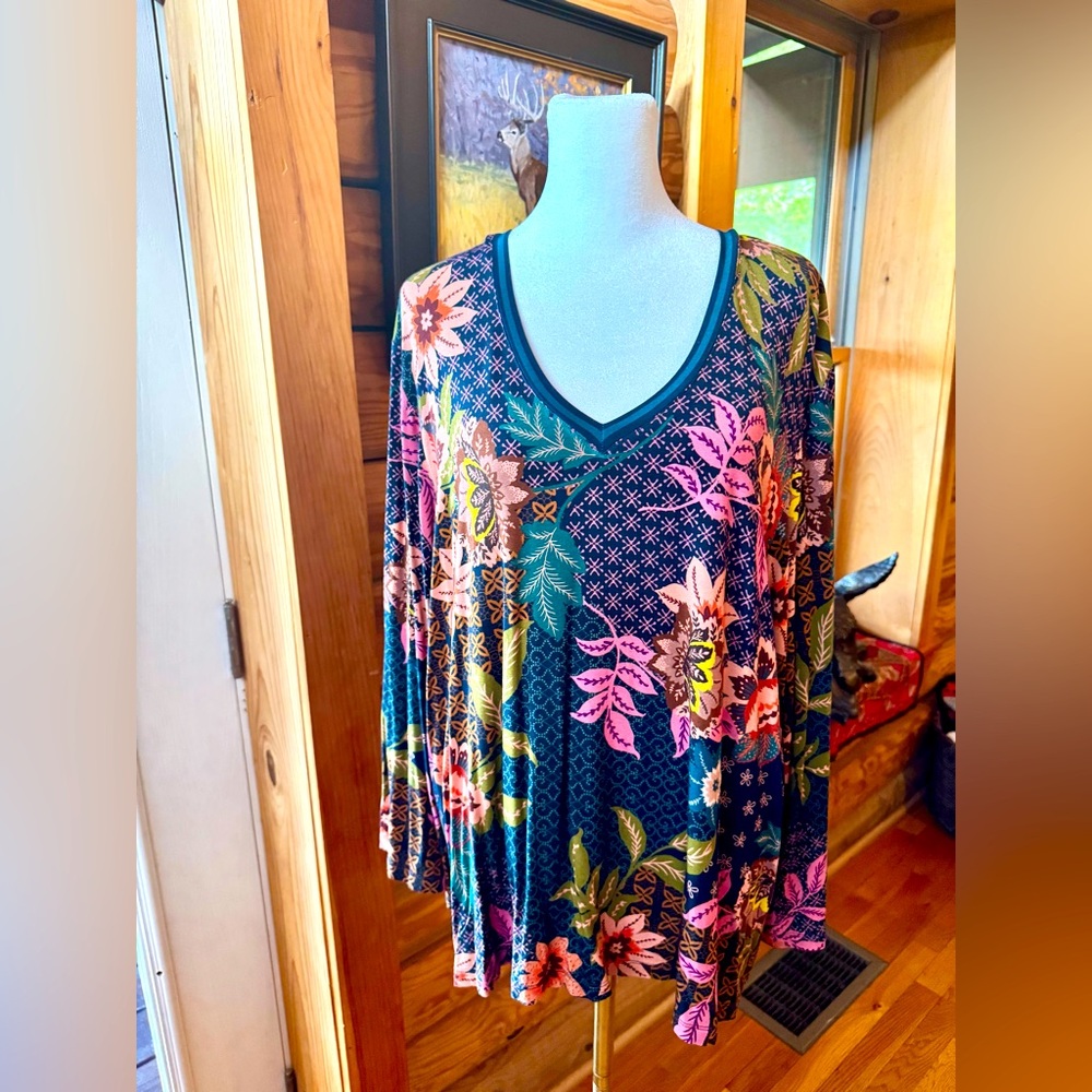 Johnny Was Delfino Kimono Long Sleeve Sleeve V-Neck
